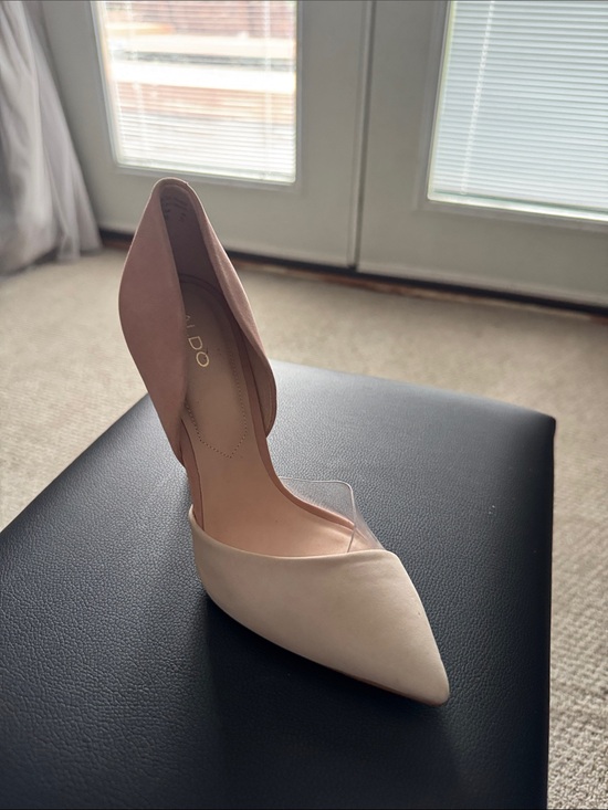 Aldo Shoes - ALDO Two-Tone D'Orsay Pointed Pump in Blush and Beige